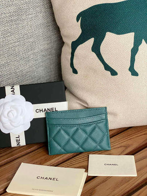 Chanel AP0213 Card Holder Calfskin Dark Green - Default Title - View 6