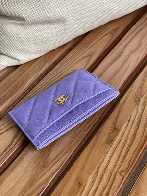 Chanel AP0213 Card Holder Calfskin Purple - Default Title - View 3
