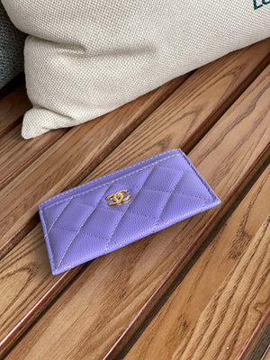 Chanel AP0213 Card Holder Calfskin Purple - Default Title - View 4