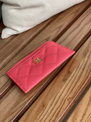 Chanel AP0213 Card Holder Calfskin Watermelon Red - Default Title - View 4