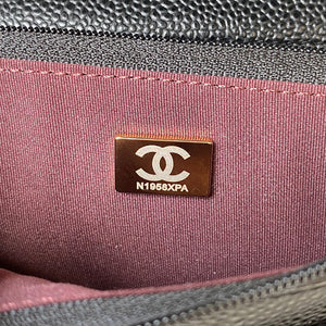 Chanel AP0250 Wallet on Chain Grained Calfskin A33814 Black Gold - Default Title - View 9