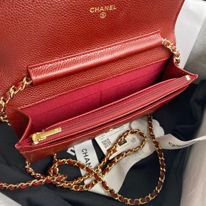 Chanel AP0250 Wallet on Chain Grained Calfskin A33814 Red - Default Title - View 8