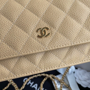 Chanel AP0250 Wallet on Chain Grained Calfskin A33814 apricot - Default Title - View 3