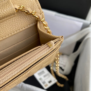 Chanel AP0250 Wallet on Chain Grained Calfskin A33814 apricot - Default Title - View 7