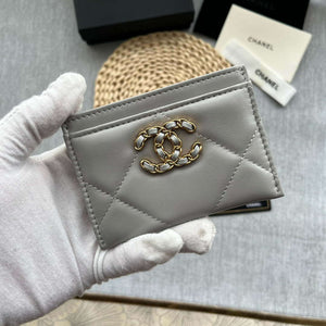 Chanel AP0941 CLASSIC CARD HOLDER Lambskin Gray - Default Title - View 3