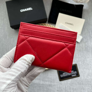Chanel AP0941 CLASSIC CARD HOLDER Lambskin Red - Default Title - View 4