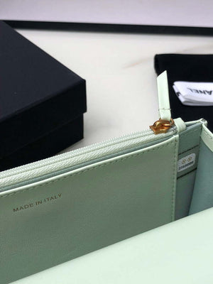 Chanel AP0957 19 Wallet on Chain Woc Shiny Lambskin Green - Default Title - View 9
