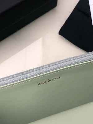 Chanel AP0957 19 Wallet on Chain Woc Shiny Lambskin Green Silver - Default Title - View 8