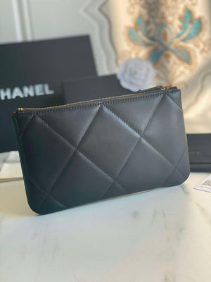 Chanel AP1059 Pouche Lambskin bag Wallet Card Holder Black - Default Title - View 2