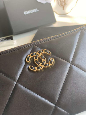 Chanel AP1059 Pouche Lambskin bag Wallet Card Holder Black - Default Title - View 6