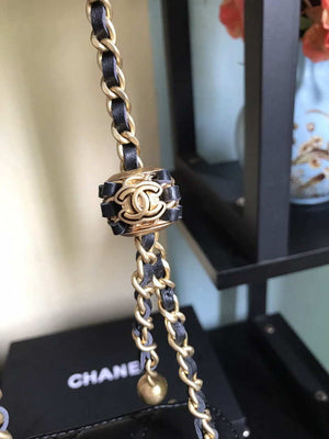 Chanel AP1447 small Vanity with chain lambskin gold Light Black - Default Title - View 3