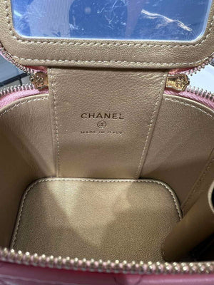 Chanel AP1447 small Vanity with chain lambskin gold Adjustable small gold balls Pink - Default Title - View 9