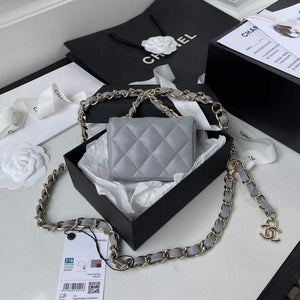 Chanel AP2305 Chanel Mini Flap bag Calfskin Grey - Default Title - View 2