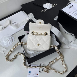 Chanel AP2305 Chanel Mini Flap bag Calfskin White - Default Title - View 7