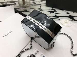 Chanel AP2398 Small Vanity Case Acrylic Black Silver - Default Title - View 5