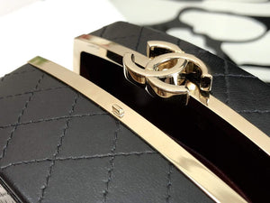 Chanel AP2398 Small Vanity Case Lambskin gold-tone metal Black and Gold - Default Title - View 5