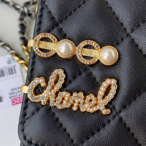 Chanel AP2508 Wallet On Chain Lambskin Shoulder Bag Black - Default Title - View 5