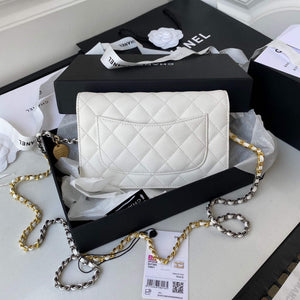 Chanel AP2508 Wallet On Chain Lambskin Shoulder Bag White - Default Title - View 2