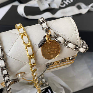 Chanel AP2508 Wallet On Chain Lambskin Shoulder Bag White - Default Title - View 6