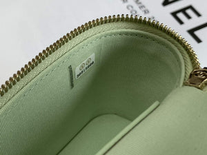 Chanel AP2553 Small Vanity with Chain Grained Calfskin Green - Default Title - View 9