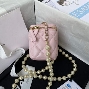 Chanel AP2581 Small Vanity with Chain lambskin Pink - Default Title - View 6