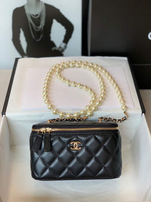 Chanel AP2582 Vanity with Chain lambskin Black - Default Title - View 1