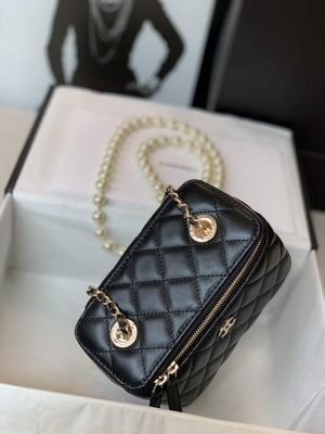 Chanel AP2582 Vanity with Chain lambskin Black - Default Title - View 4