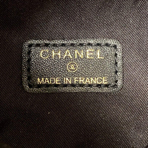 Chanel AP2603 Mini Bucket Bag with Chain Printed Denim Gold Black - Default Title - View 8