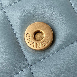 Chanel AP2635 Clutch With Chain Lambskin Blue - Default Title - View 8