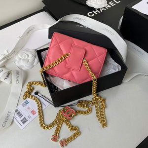 Chanel AP2635 Clutch With Chain Lambskin Pink - Default Title - View 2