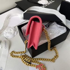 Chanel AP2635 Clutch With Chain Lambskin Pink - Default Title - View 5