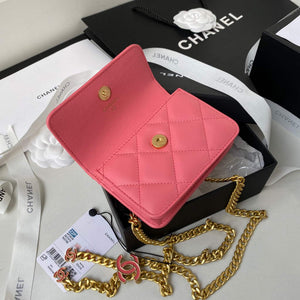 Chanel AP2635 Clutch With Chain Lambskin Pink - Default Title - View 6