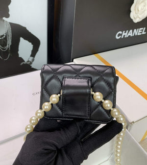 Chanel AP2654 Belt bag lambskin Imitation Pearls gold Black - Default Title - View 3