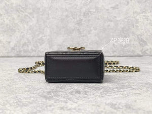 Chanel AP2655 Mini box with chain lambskin Black - Default Title - View 6