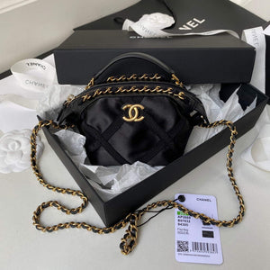 Chanel AP2669 Clutch with Chain Nylon Bag Black - Default Title - View 1