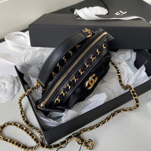 Chanel AP2669 Clutch with Chain Nylon Bag Black - Default Title - View 4