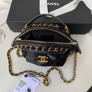 Chanel AP2669 Clutch with Chain Nylon Bag Black - Default Title - View 8