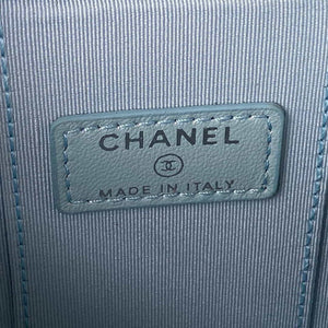 Chanel AP2718 Small Vanity With Chain Calfskin Blue - Default Title - View 9