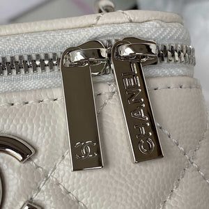Chanel AP2718 Small Vanity With Chain Calfskin White - Default Title - View 4