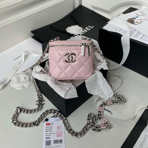 Chanel AP2718 Small Vanity With Chain Pink Lambskin - Default Title - View 1