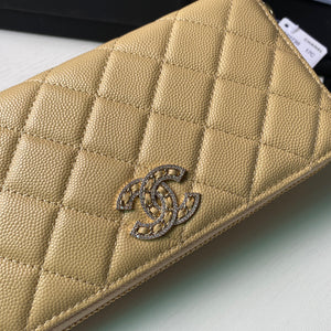 Chanel Flap Wallet Grained shiny calfskin AP2739 apricot - Default Title - View 6