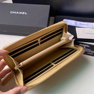 Chanel Flap Wallet Grained shiny calfskin AP2739 apricot - Default Title - View 7