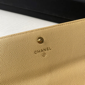 Chanel Long Flap Wallet Grained shiny calfskin AP2740 apricot - Default Title - View 8