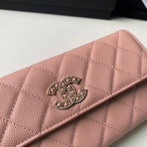 Chanel Long Flap Wallet Grained shiny calfskin AP2740 Pink - Default Title - View 6