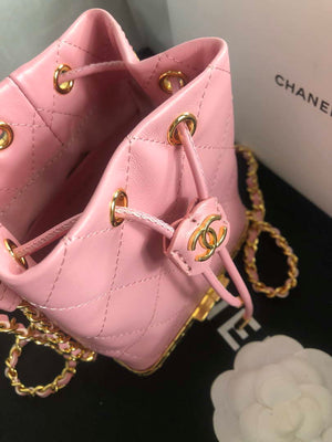 Chanel AP2750 Bucket Bag Shoulder Bag Lambskin Pink - Default Title - View 3