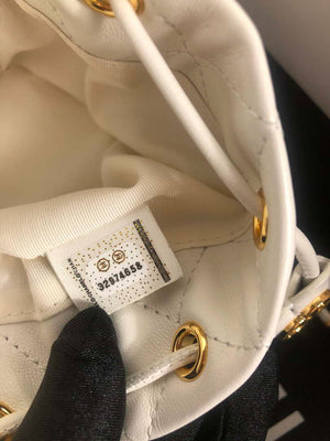 Chanel AP2750 Bucket Bag Shoulder Bag Lambskin White - Default Title - View 7