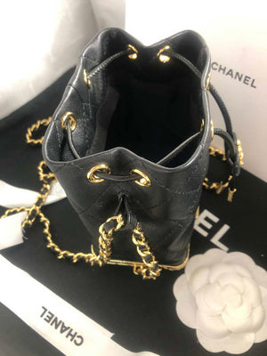 Chanel AP2750 Bucket Bag Shoulder Bag Lambskin Black - Default Title - View 4