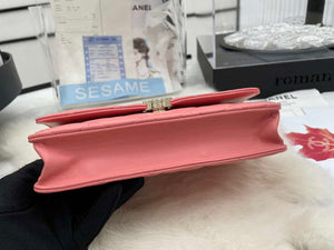 Chanel AP2844 Wallet on chain Lambskin bag with top handle Light gold Pink - Default Title - View 7