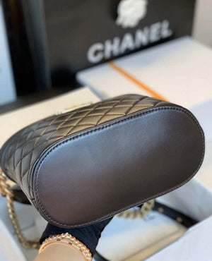 Chanel AP2902 Bucket Bag with Chain Chanel Lambskin Black - Default Title - View 5
