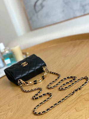 Chanel AP2944 Clutch with Chain Lambskin Black - Default Title - View 6